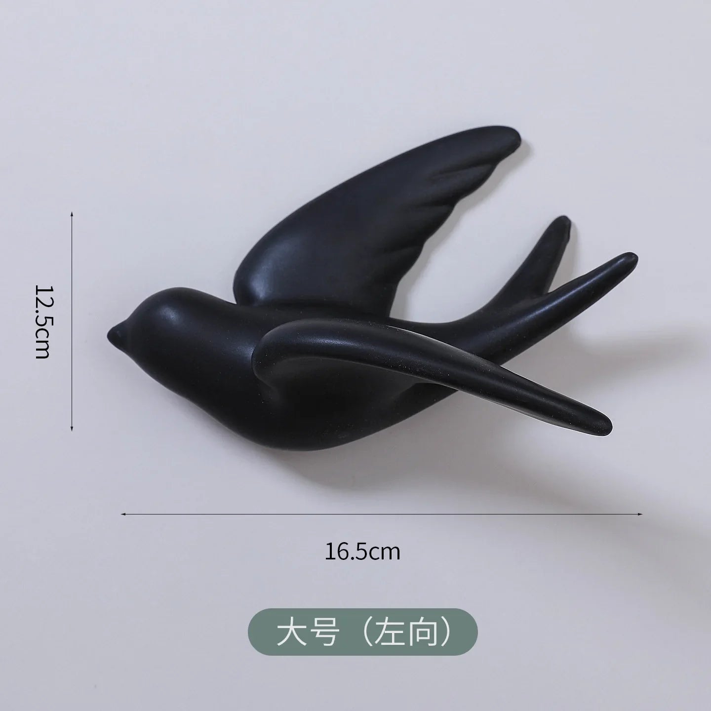 Afralia™ Swallow Ceramic Wall Decor Handicrafts: Stylish 3D Bird Background Room Accessories