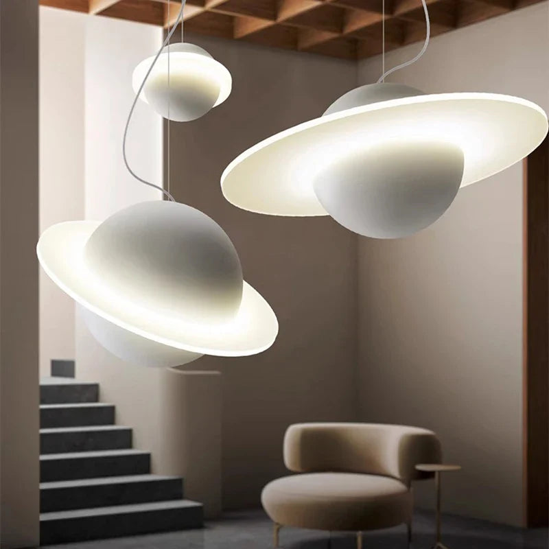 Afralia™ LED Staircase Chandelier | Modern Pendant Lights for Living Room Decor