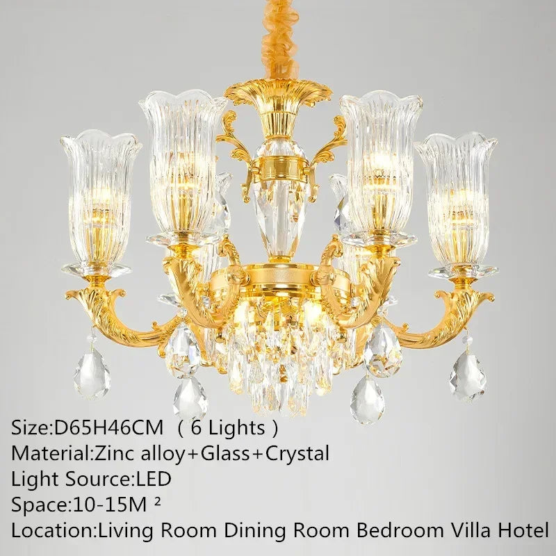 Afralia™ Crystal LED Chandelier for Luxurious European Living Spaces