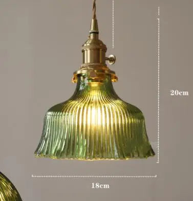 Afralia™ Blue Glass Pendant Lights for Bedroom Dinning Living Room