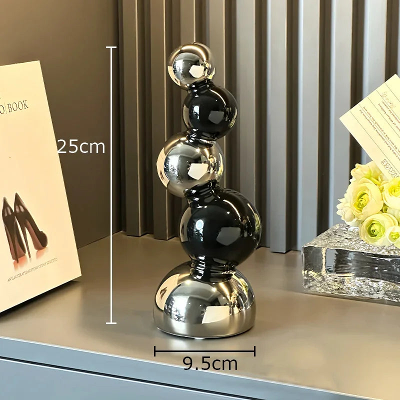 Afralia™ Abstract Ceramic Sculpture Ornaments Modern Desk Decoration Room Aesthetics Decor