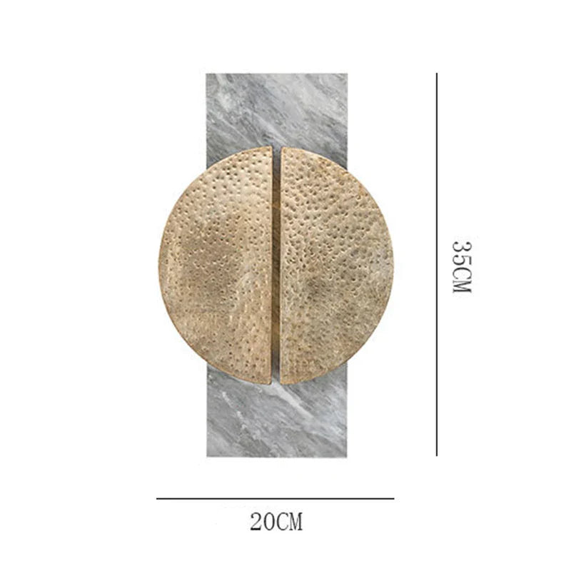 Marble Wall Light Luxury Home Decor Lamp Afralia™ Black Grey Sconce Aisle Hotel