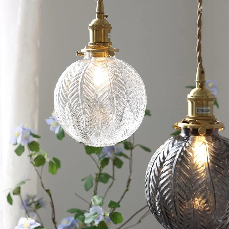 Afralia™ Glabe Glass LED Pendant Light Fixture, Nordic Modern Design for Bedroom, Kitchen, Aisle