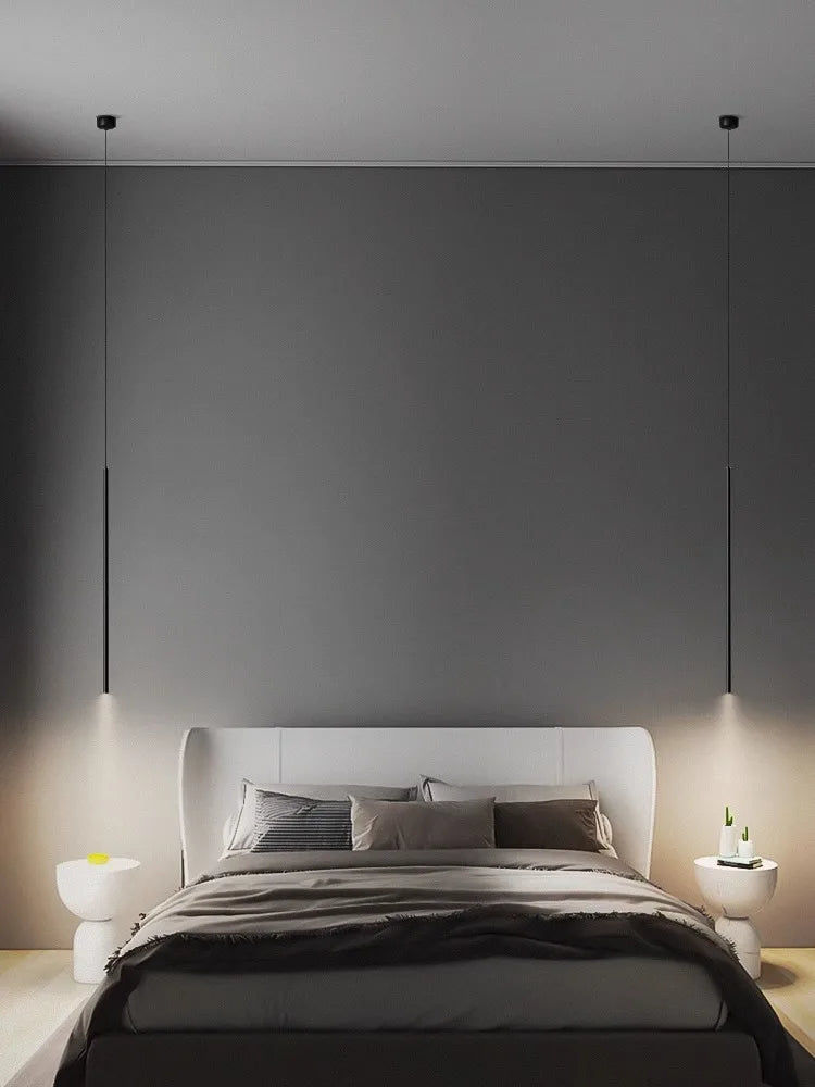 Afralia™ LED Pendant Lights: Modern Minimalist Bedroom Chandelier Lamps for Living Room Décor