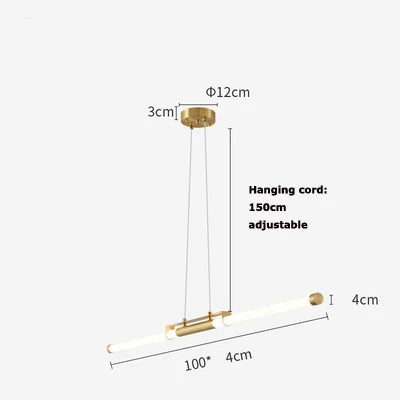 Afralia™ LED Black Gold Designer Chandelier Lighting for Dinning Room