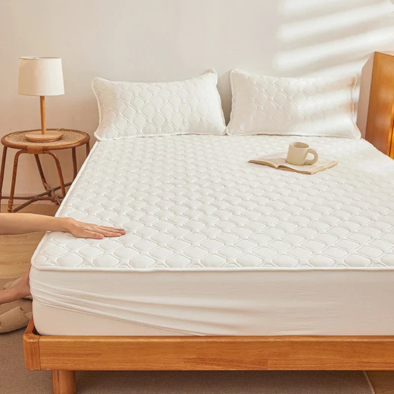 Afralia™ Waterproof Fitted Sheet for Twin Full Queen King Size Mattress