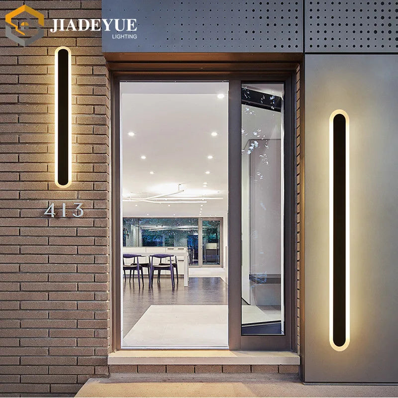 Afralia™ Outdoor Wall Light: Modern Waterproof LED Garden Balcony Decoration Lighting