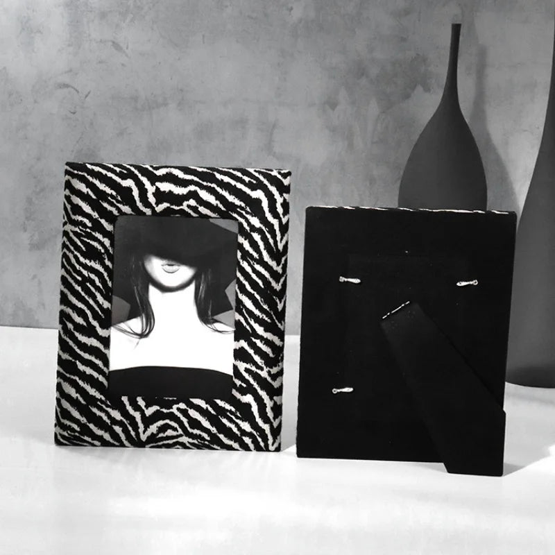 Leopard Print Photo Frame: Afralia™ Desktop & Wall Decoration Piece