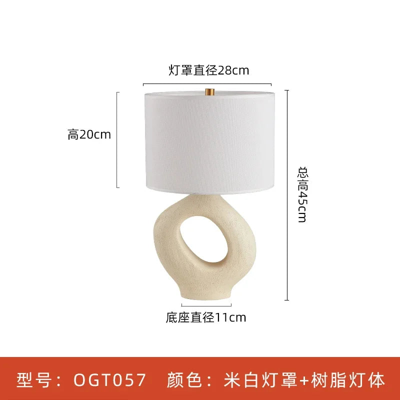 Afralia™ Modern Resin LED Table Lamp for Living Room, Bedroom, Coffee Tables