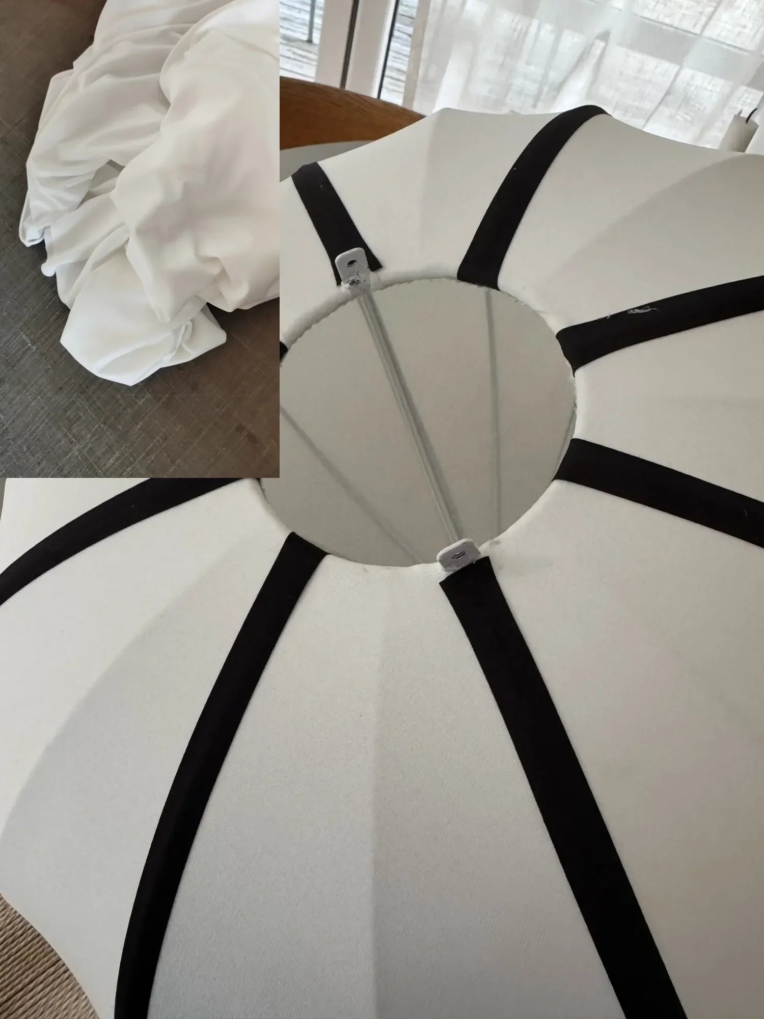 Piet Lanterns Pendant Lamp by Afralia™: Simple Fabric Bedroom Light & Dining Room Decor