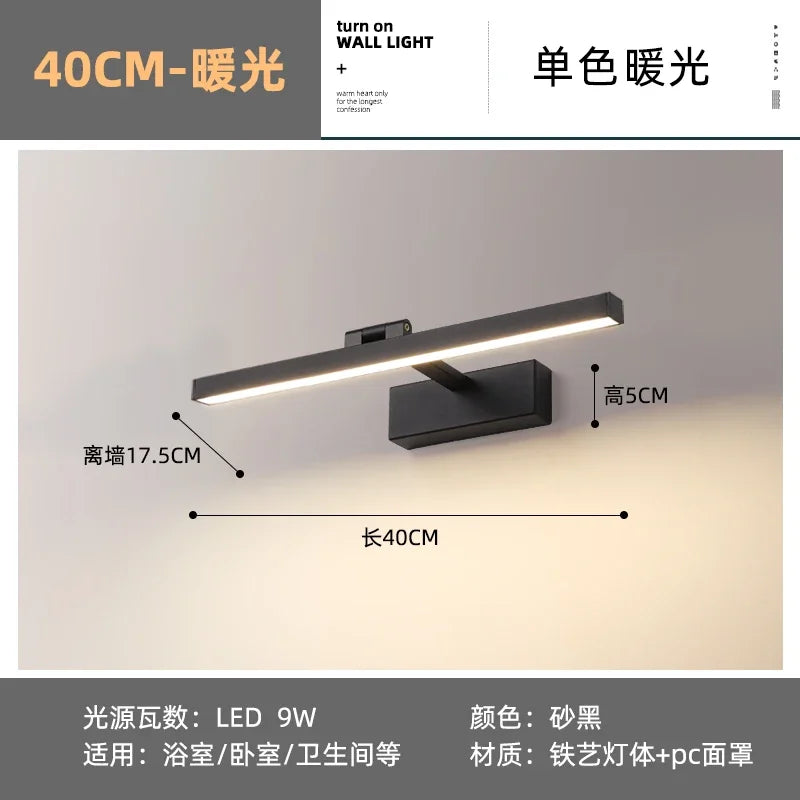 Afralia™ Stainless Steel Acrylic LED Mirror Light for Home, Club, KTV - Various Sizes