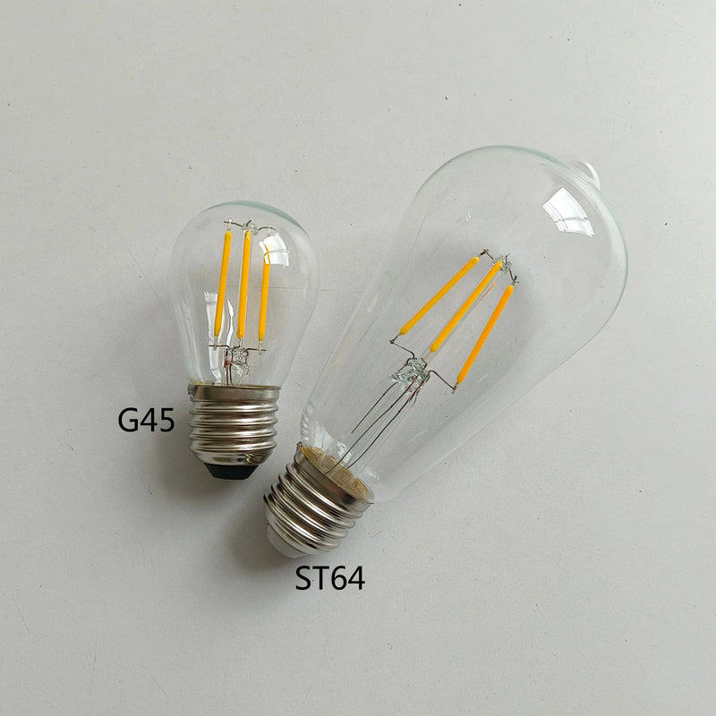 Afralia™ Retro Edison LED Filament Bulb: G45 A60 ST64 G80 G95 G125 Glass Vintage Light