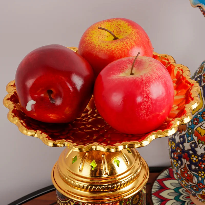 Afralia™ Fruit Platter Desk Lamp: Rechargeable, Romantic Night Light for Living Room, Bedroom