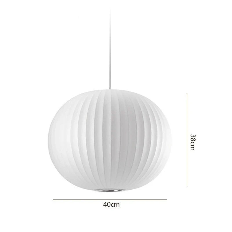 Afralia™ Bubble Silk Pendant Chandelier for Dining Living Room Kitchen Island & Bedroom