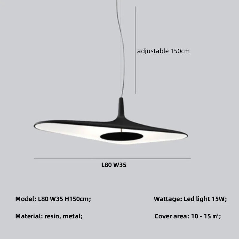 Afralia™ Nordic LED Pendant Lights: Modern Resin Droplight for Home Decor and Dining Room