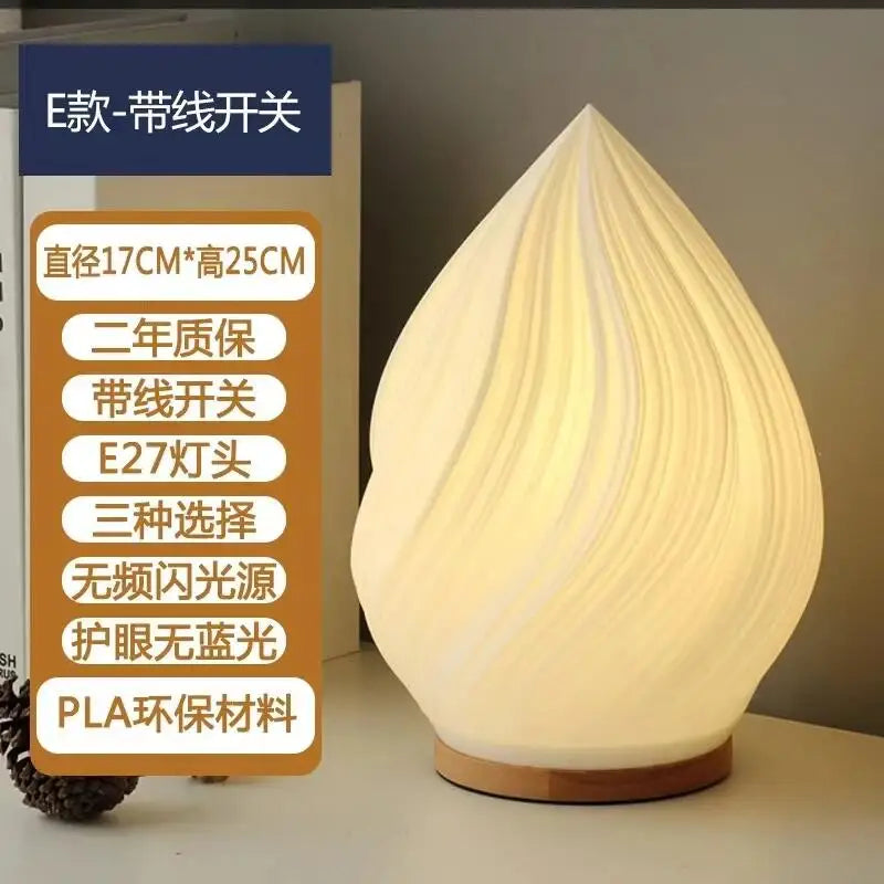 Afralia™ Nordic Girl Bedside Desk Light: USB Dimming Decorative Night Light