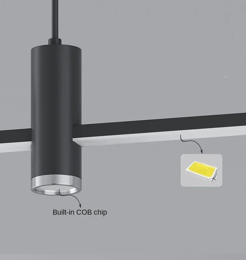 Afralia™ Minimalist LED Pendant Light in Black Gold for Dining Room Chandelier Home Lighting