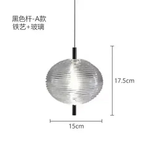 Afralia™ Nordic Glass Pendant Chandelier Bedroom Dining Hall Lighting Fixture