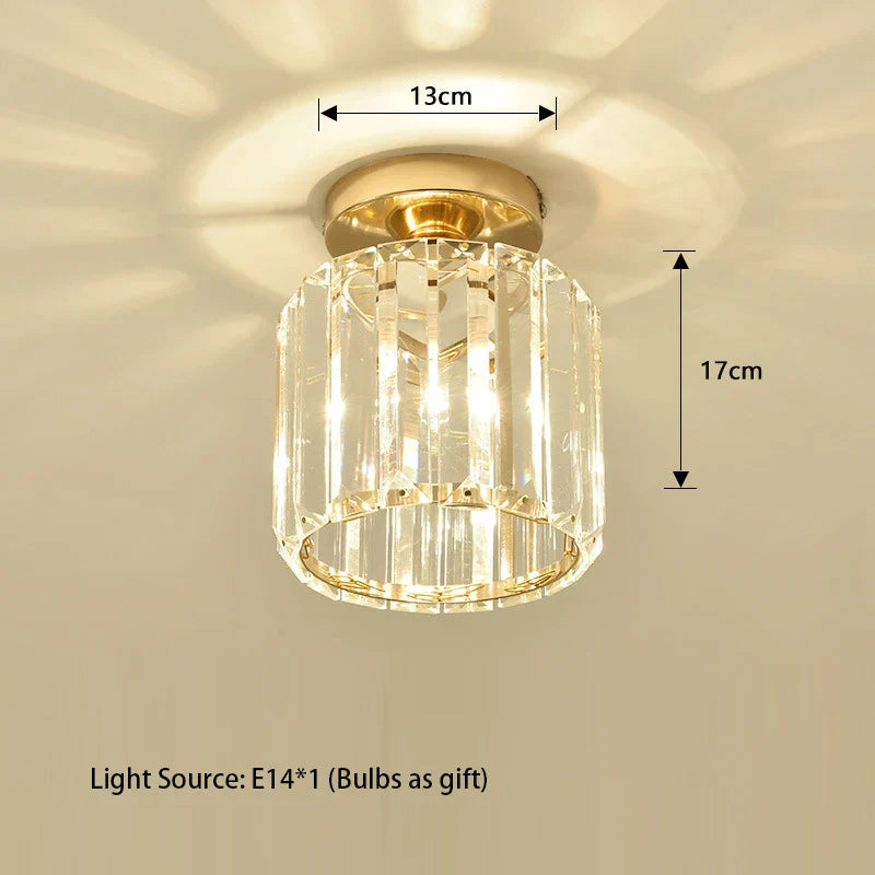 Afralia™ Crystal Pendant Chandelier LED Hanging Lamp for Luxury Living Room Decor