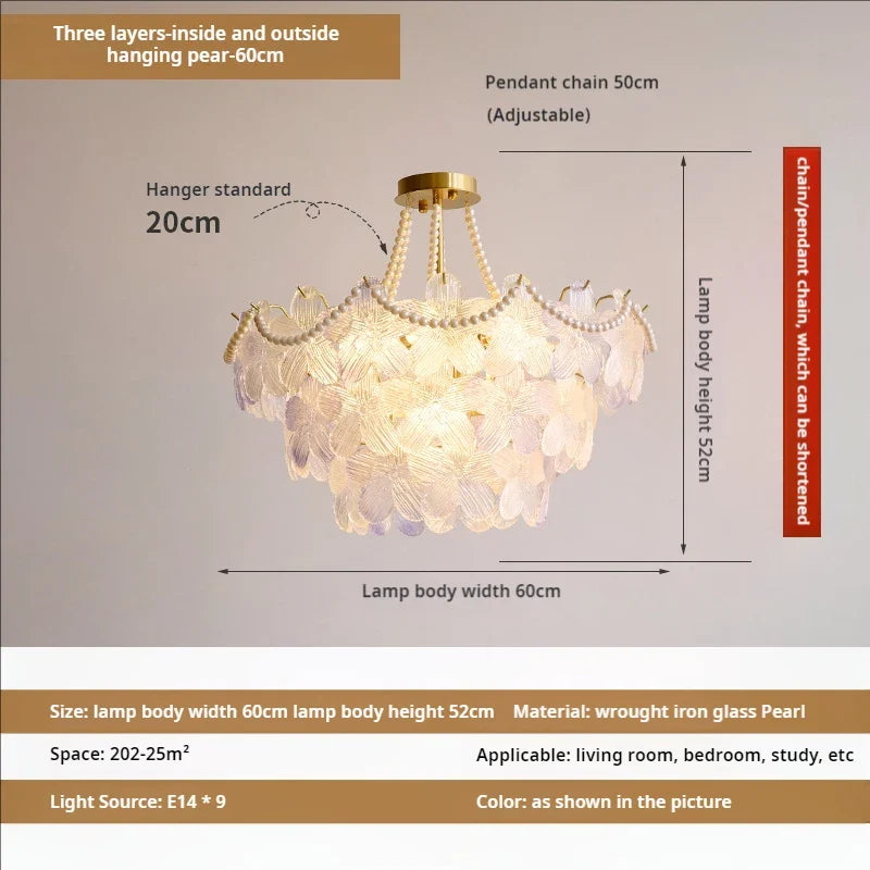Afralia™ Leafless Crystal Chandelier: Modern French Living Room & Bedroom Lighting