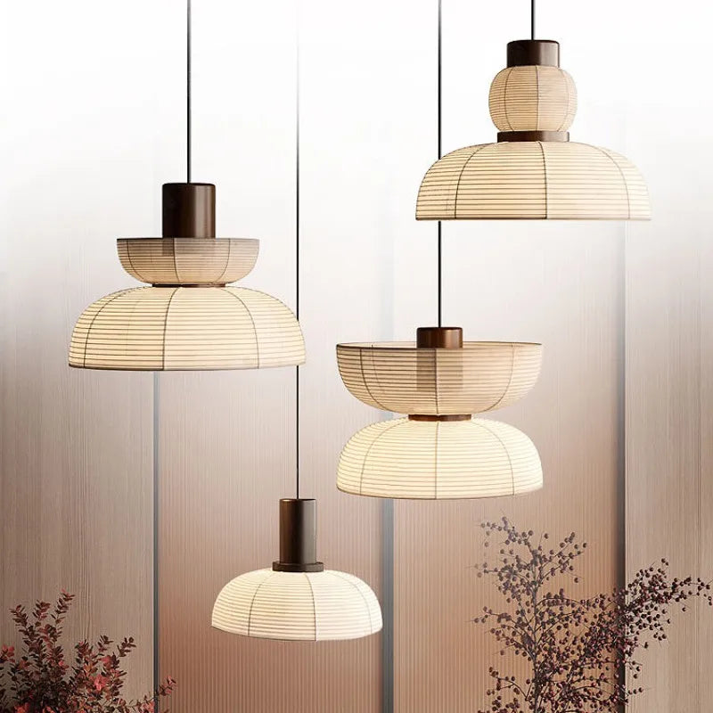 Afralia™ Wabi Sabi Style LED Pendant Light - Minimalist Hanging Fixture