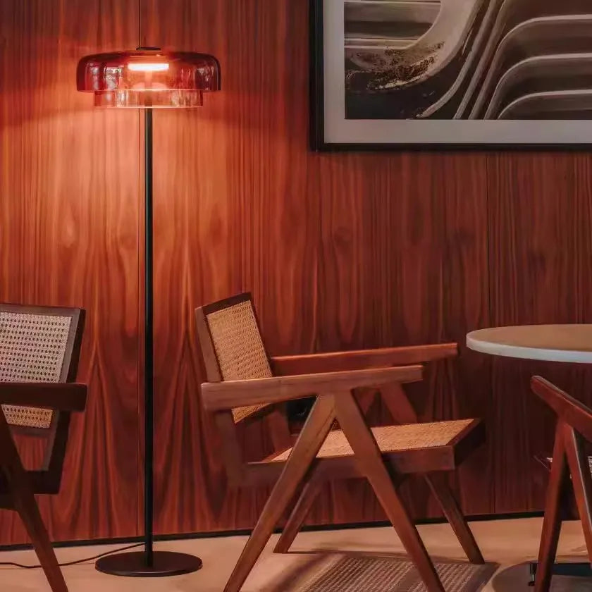 Afralia™ Glass LED Floor Lamp: Luxury Scandinavian Design for Artistic Bedroom Lighting