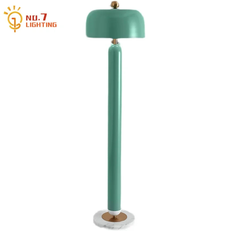 Afralia™ Minimalist Mushroom Floor Lamp in Green/Pink for Living/Model Room and Bedroom