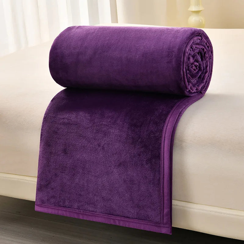 Afralia™ Cozy Flannel Blanket: Multi-Functional Sofa Cover for Adults