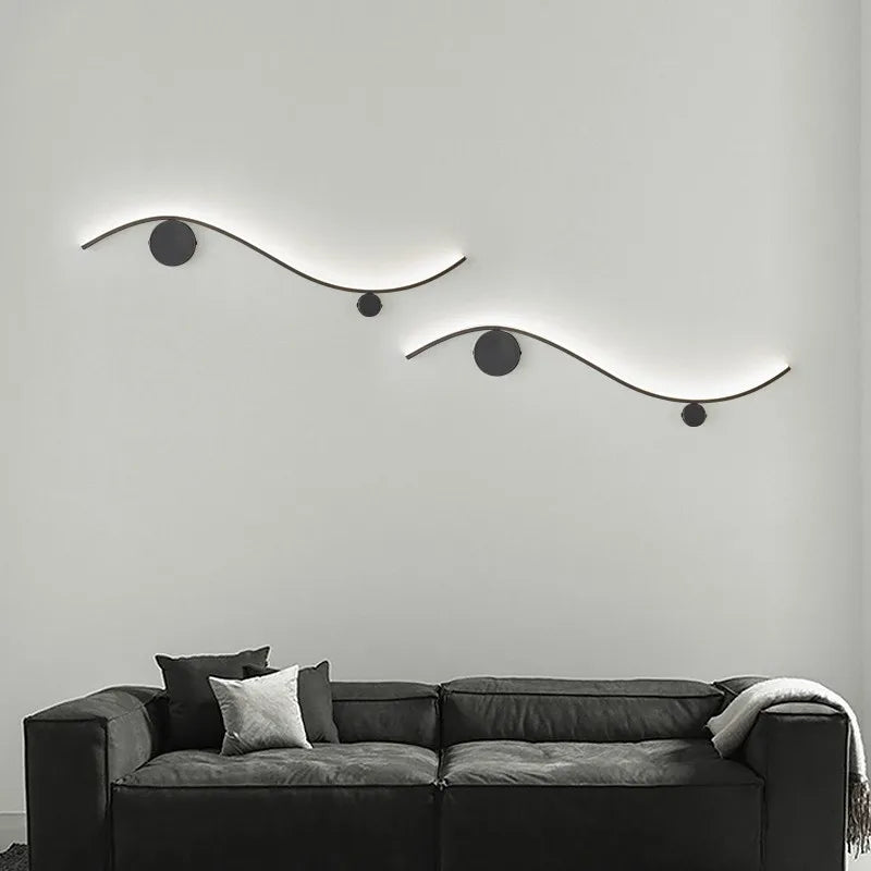 Afralia™ Modern Brass LED Wall Lamp, Nordic Copper Interior Light for Living Room, Bedroom, Stairs