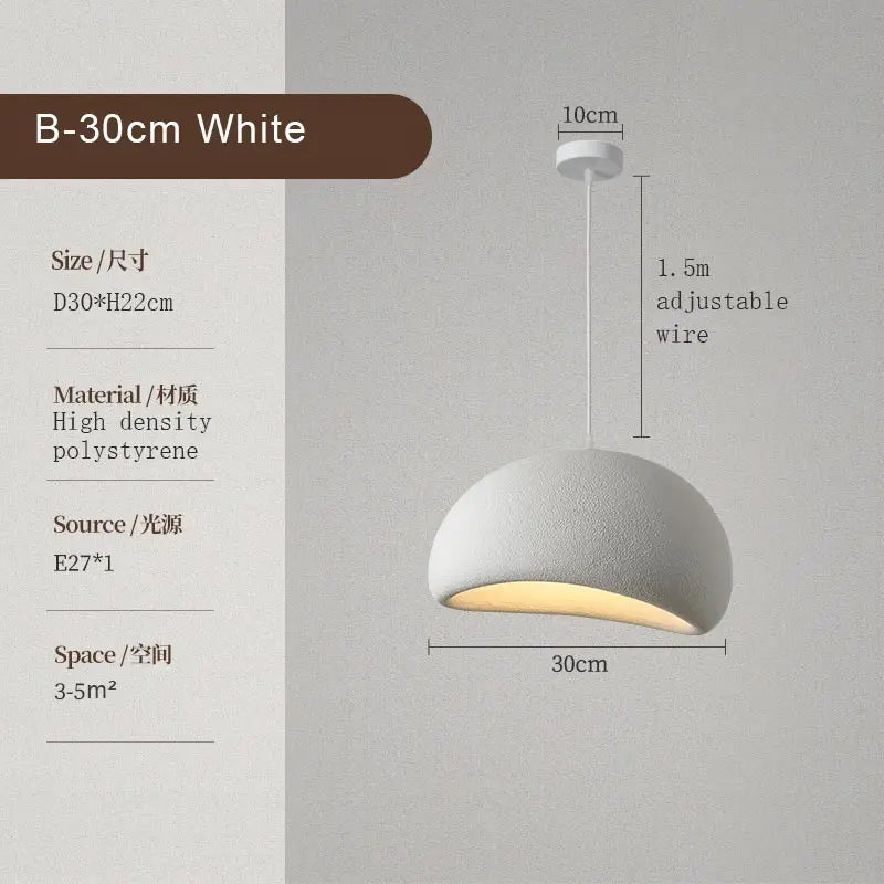 Afralia™ Wabi Sabi LED Pendant Light for Modern Kitchen and Living Room