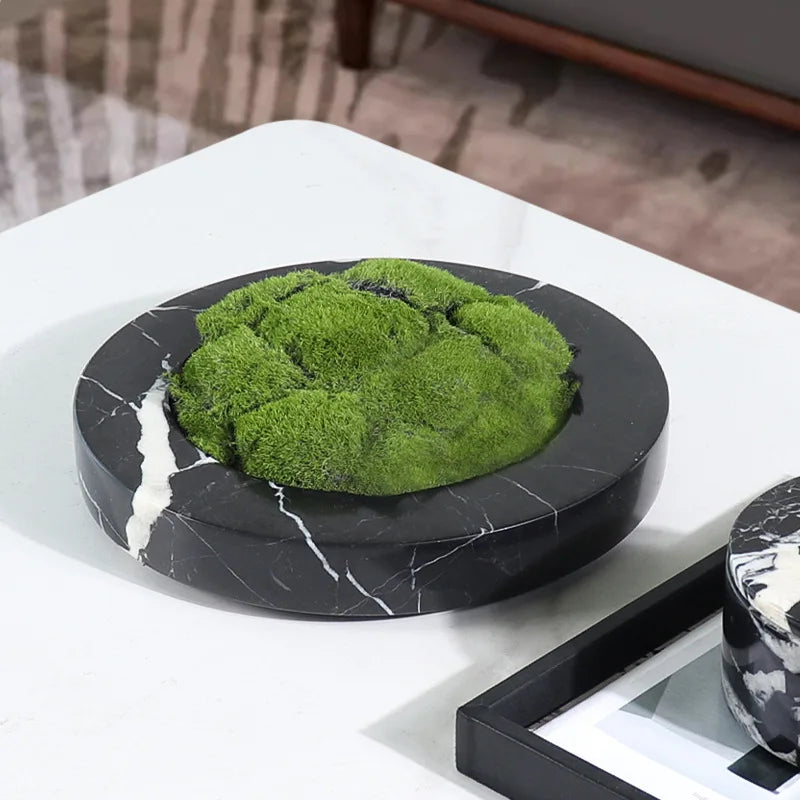 Afralia™ Grand Antique Marble Stone Storage Jar Luxury Box