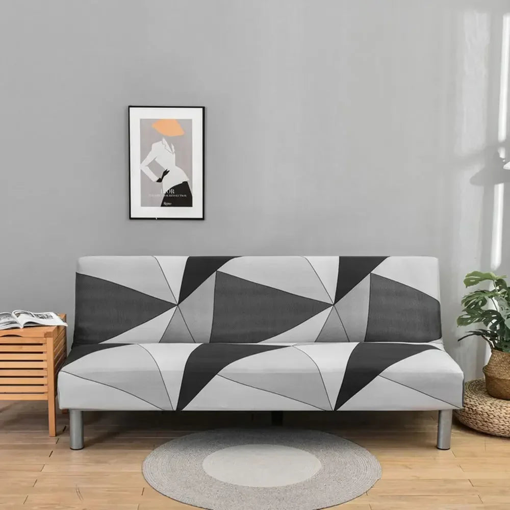 Afralia™ Stretchy Futon Sofa Cover for Sofa without Armrests