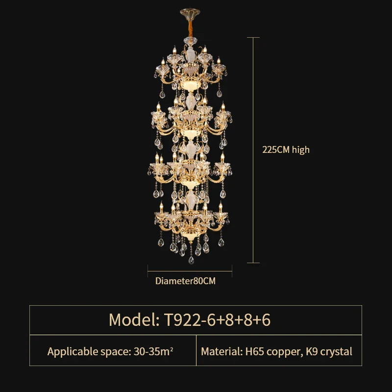 Afralia™ Elegant Crystal Chandelier for Living Room, Dining Room, and Bedroom
