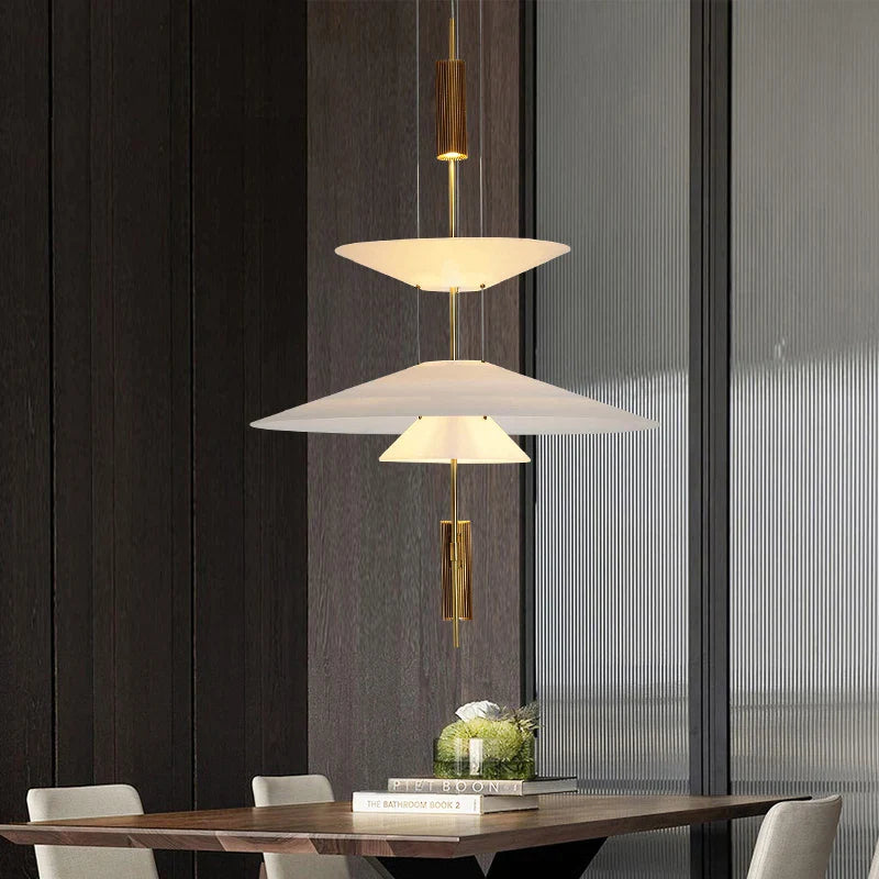 Afralia™ Flamingo Nordic Acrylic Chandelier - Minimalist Designer Restaurant Salon Cafe Gallery Light