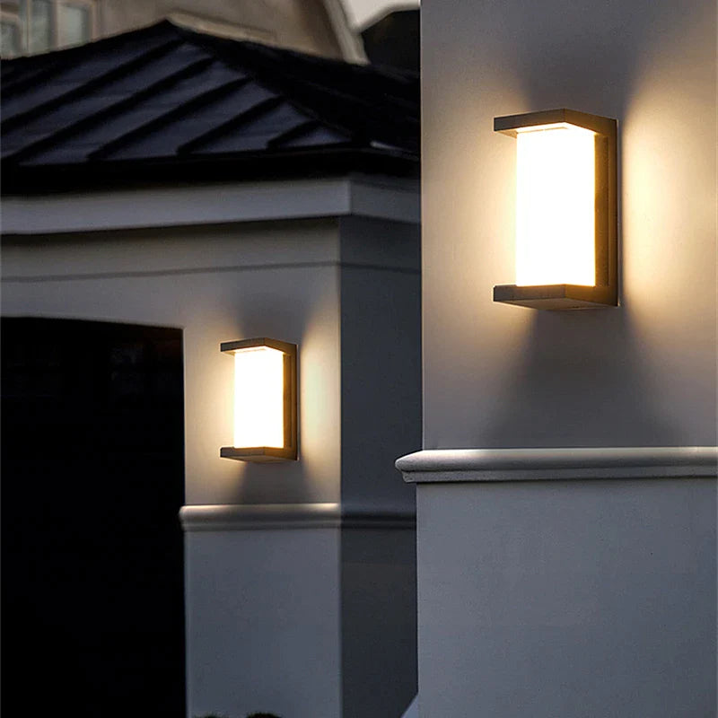 Afralia™ Outdoor LED Wall Lamp 15W/25W IP65 Waterproof Aluminum Sconce for Home Decor & Street Lighting