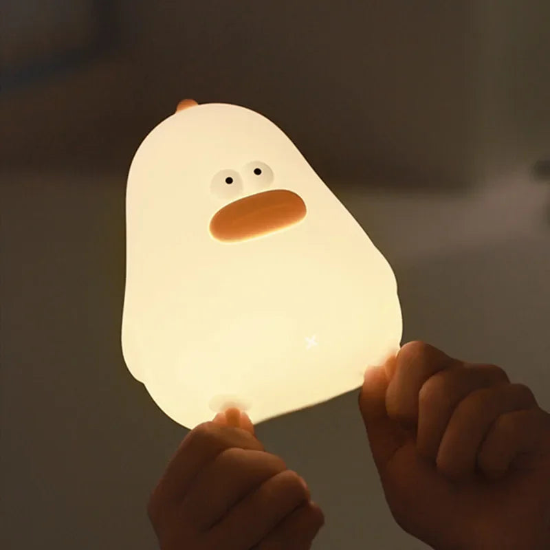 Afralia™ Little Fat Chicken Night Light USB Charging LED Kids Room Gift