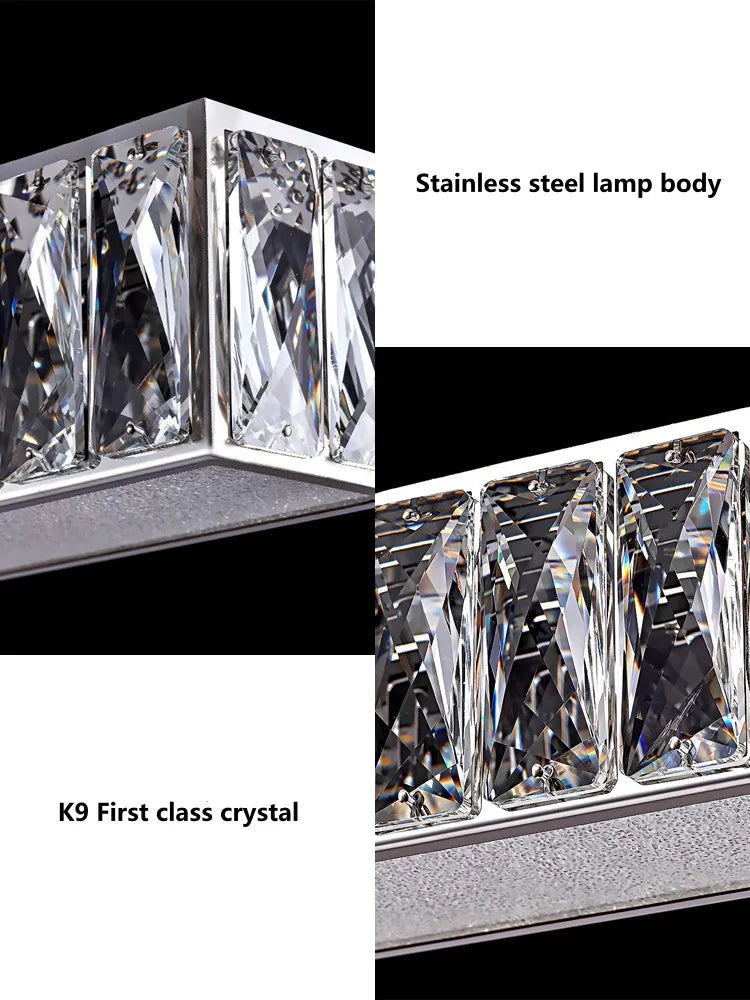 Afralia™ Crystal Pendant Light: Modern Luxury LED Dining Chandelier for Dining Room, Restaurant, Bar