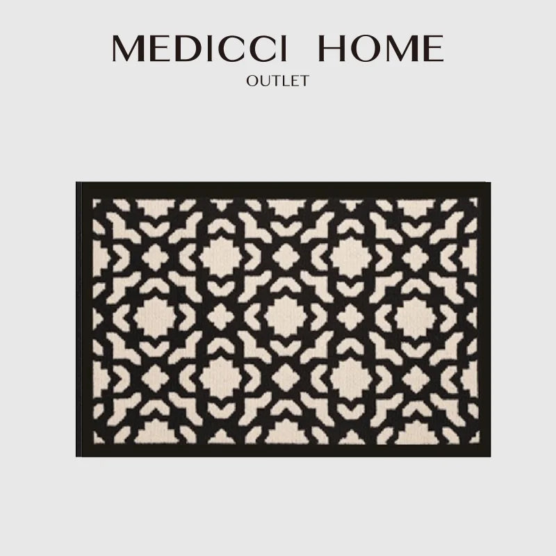 Afralia™ Moroccan Trellis Geometry Area Rug Woven Luxury Carpet Doormat Bathroom Mat Chic Home Deco