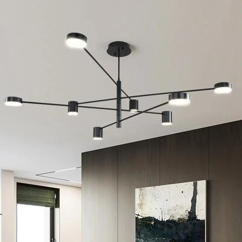 Afralia™ Modern LED Chandelier Ceiling Light Fixture for Living Room Bedroom Dining Room