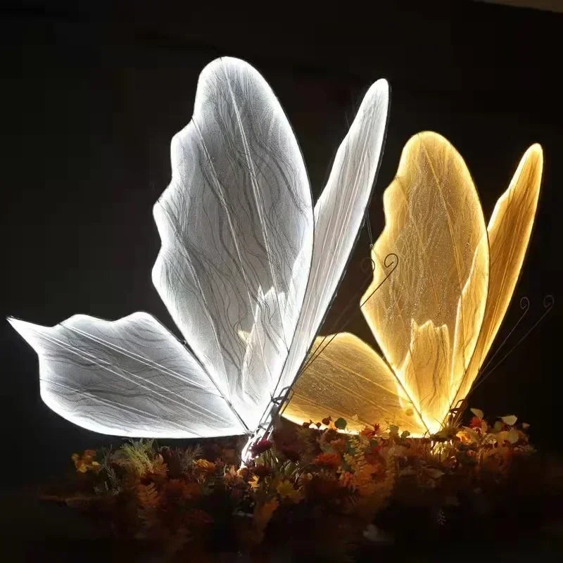 Afralia™ Butterfly Wedding Decoration Floor Lamp LED Romantic Road Load Stage Light