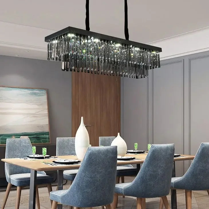 Afralia™ Gold Crystal Chandelier for Living Room Bedroom Decor