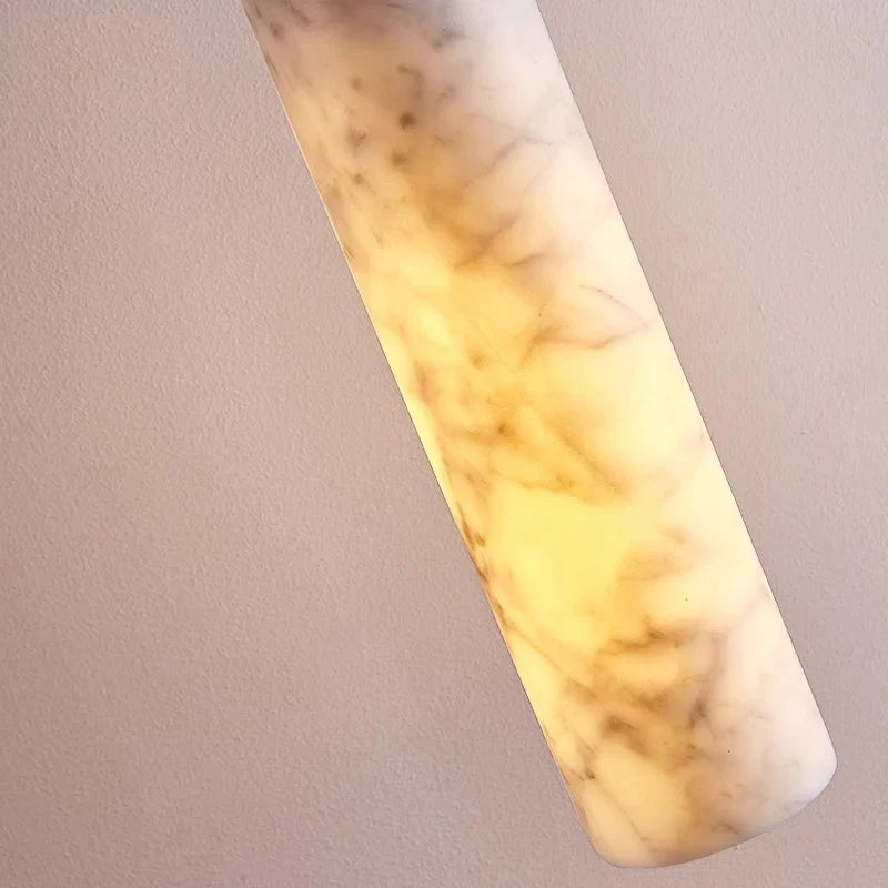 Afralia™ Marble Hanging Lamp LED Chandelier for Luxury Kitchen Island Decor