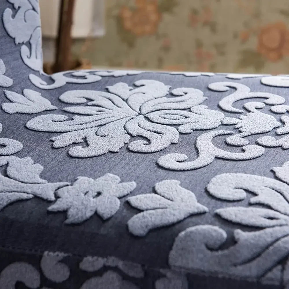Afralia™ 3D Embossed Print Spandex Chair Cover Slipcovers - Stretch, Elegant, Durable