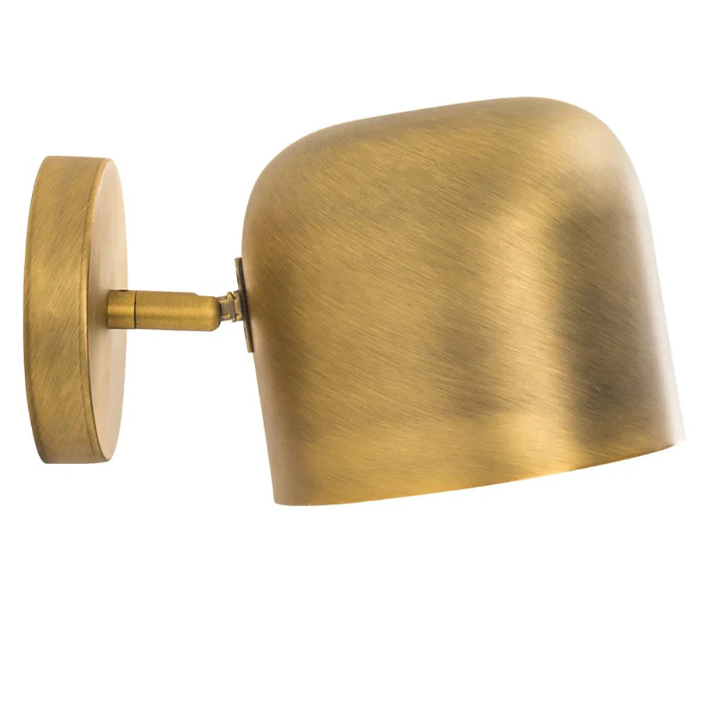 Afralia™ Gold Iron Vintage Wall Lamp, Modern American Style, LED Mirror Light E27