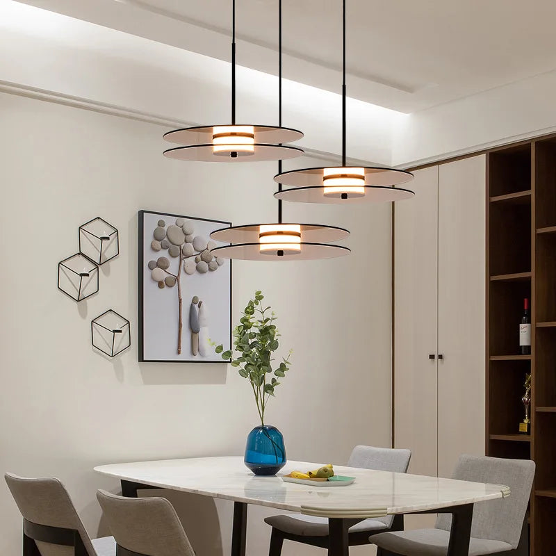 Afralia™ Amber Smoke Gray Glass Pendant Lamp for Dining Room & Bar Decor