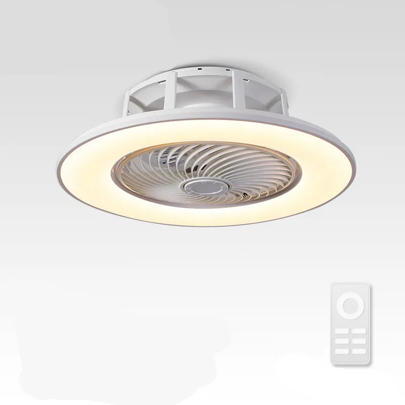 Afralia™ LED Remote Control Chandelier Ceiling Fan Light for Bedroom Living Room