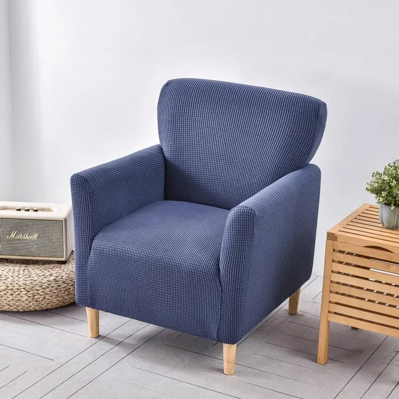 Afralia™ Fleece Thick Chair Cover Solid Color Stretch Sofa Slipcover