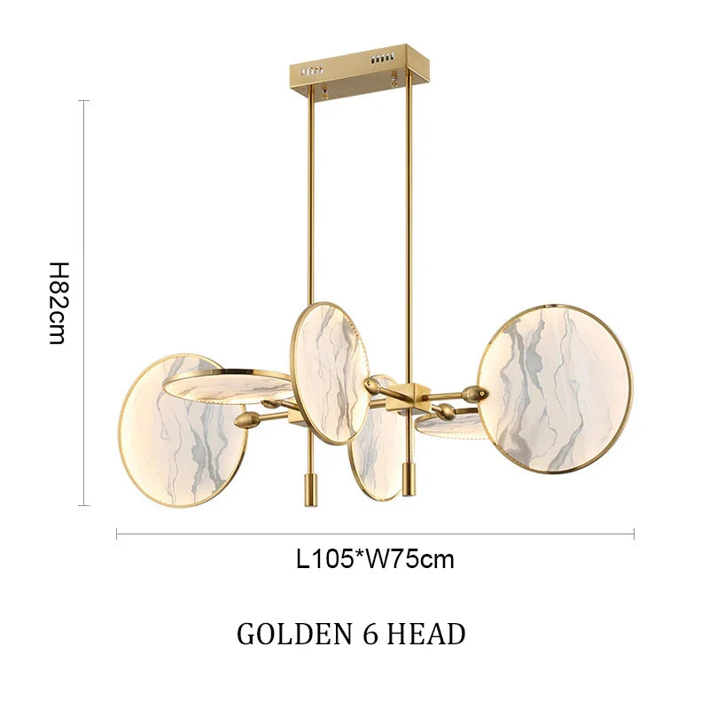 Afralia™ Classic Metal Chandelier with Glass and Iron Accents