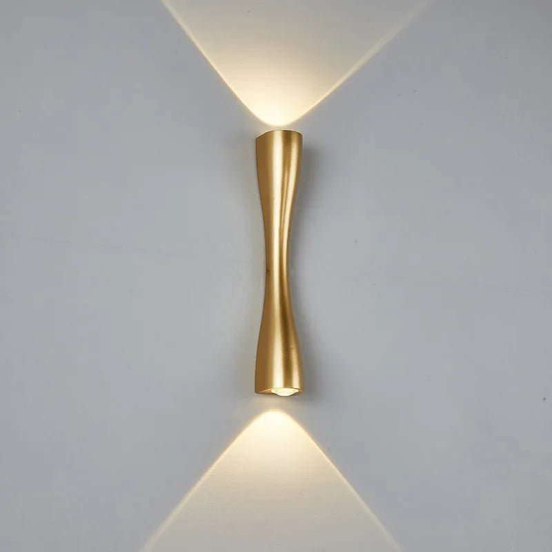 Afralia™ Modern Aluminium LED Wall Lamp 6W Up Down Wall Light for Interior Lighting