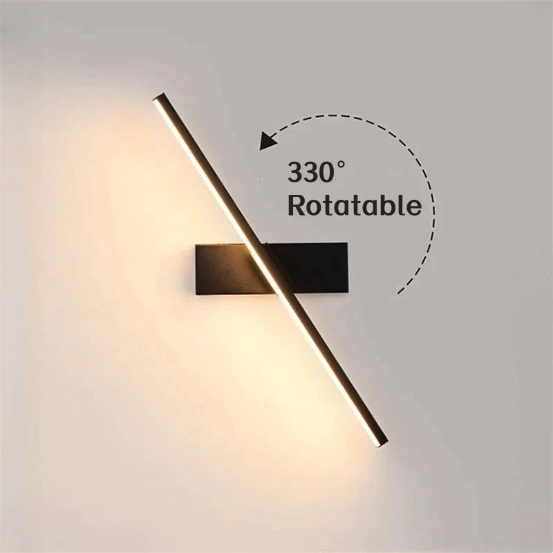 Afralia™ LED Wall Sconce Rotatable Bedside Lamp for Bedroom & Living Room